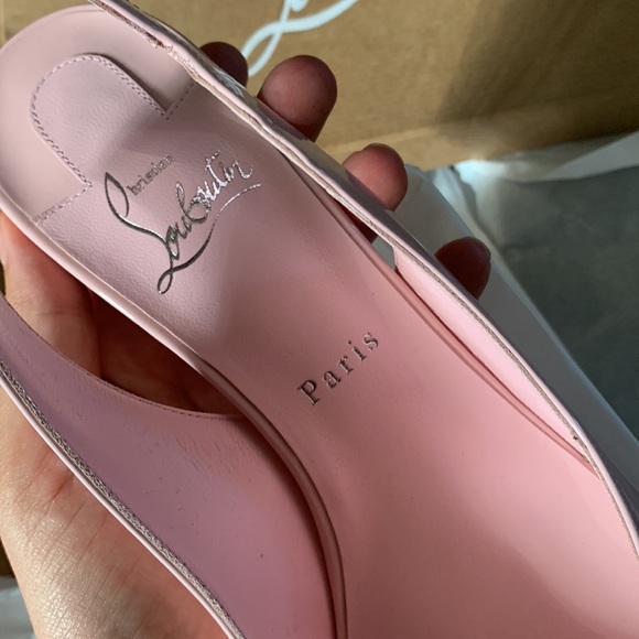 Christian louboutin hot chick $550 sling back 100 pink and yellow available - Picture 7 of 8